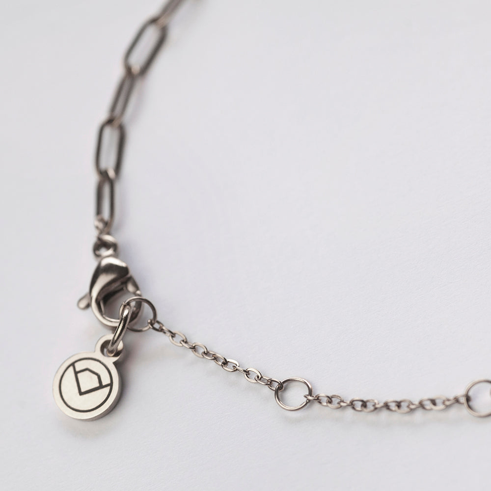 Foto von Filigranes Gliederarmband Edelstahl • verstellbar