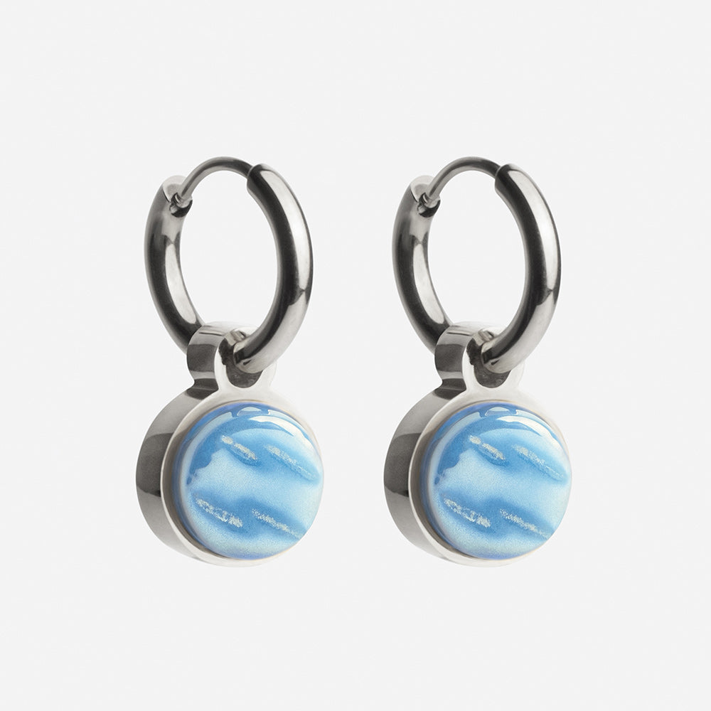 Foto von Creolen mit Anhänger  • Mix & Match Ohrringe • 12mm