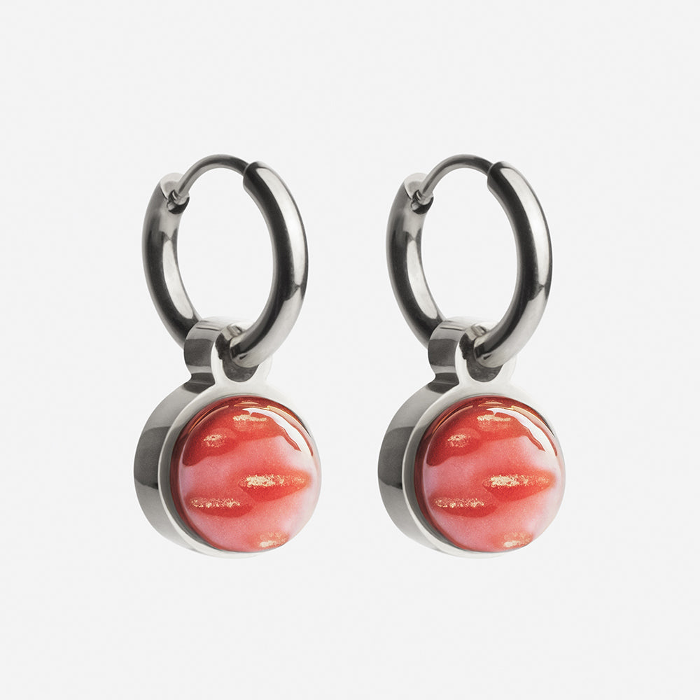 Foto von Creolen mit Anhänger  • Mix & Match Ohrringe • 12mm