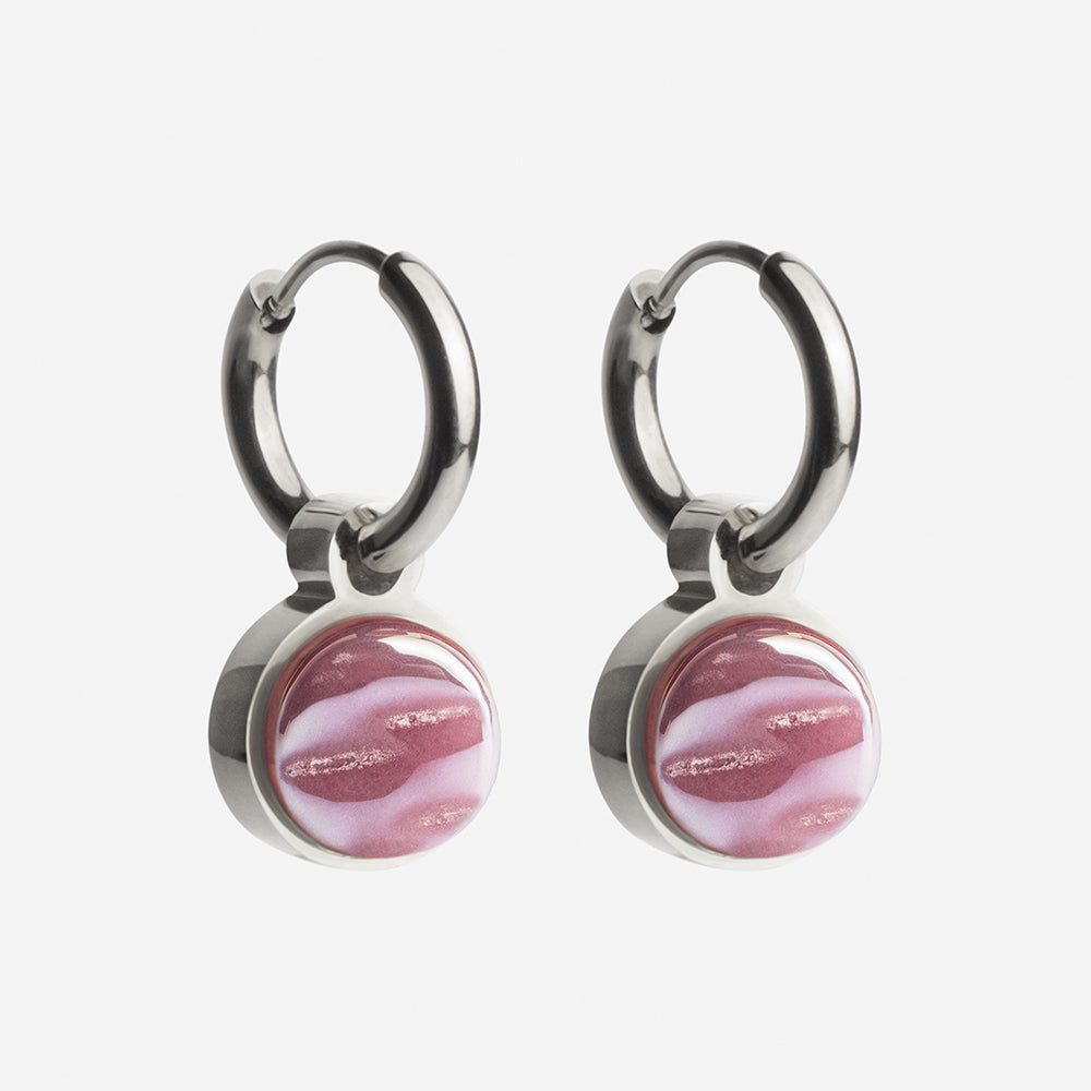 Foto von Creolen mit Anhänger  • Mix & Match Ohrringe • 12mm