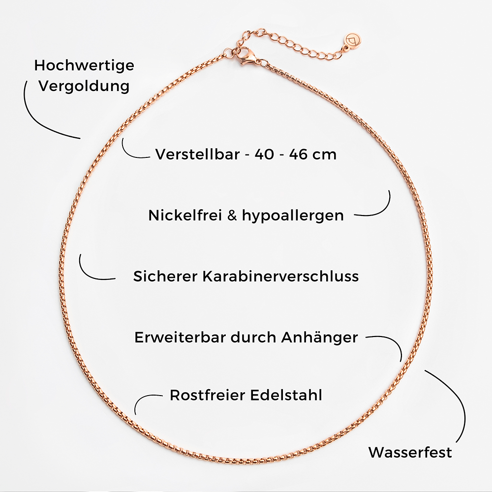 Foto von Stainless steel snake chain • Mix & Match necklace Foto von Stainless steel snake chain • Mix & Match necklace