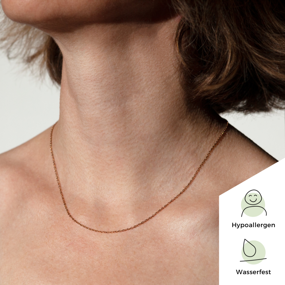 Foto von Fine stainless steel link chain • Mix & Match necklace Foto von Fine stainless steel link chain • Mix & Match necklace