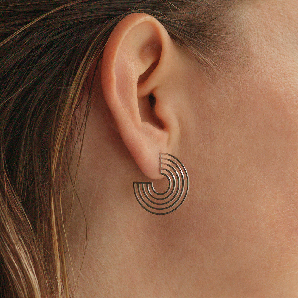 Foto von "Rainbow" hoop earrings • 23mm Foto von "Rainbow" hoop earrings • 23mm