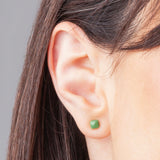 Foto von Small geometric earrings • 4mm