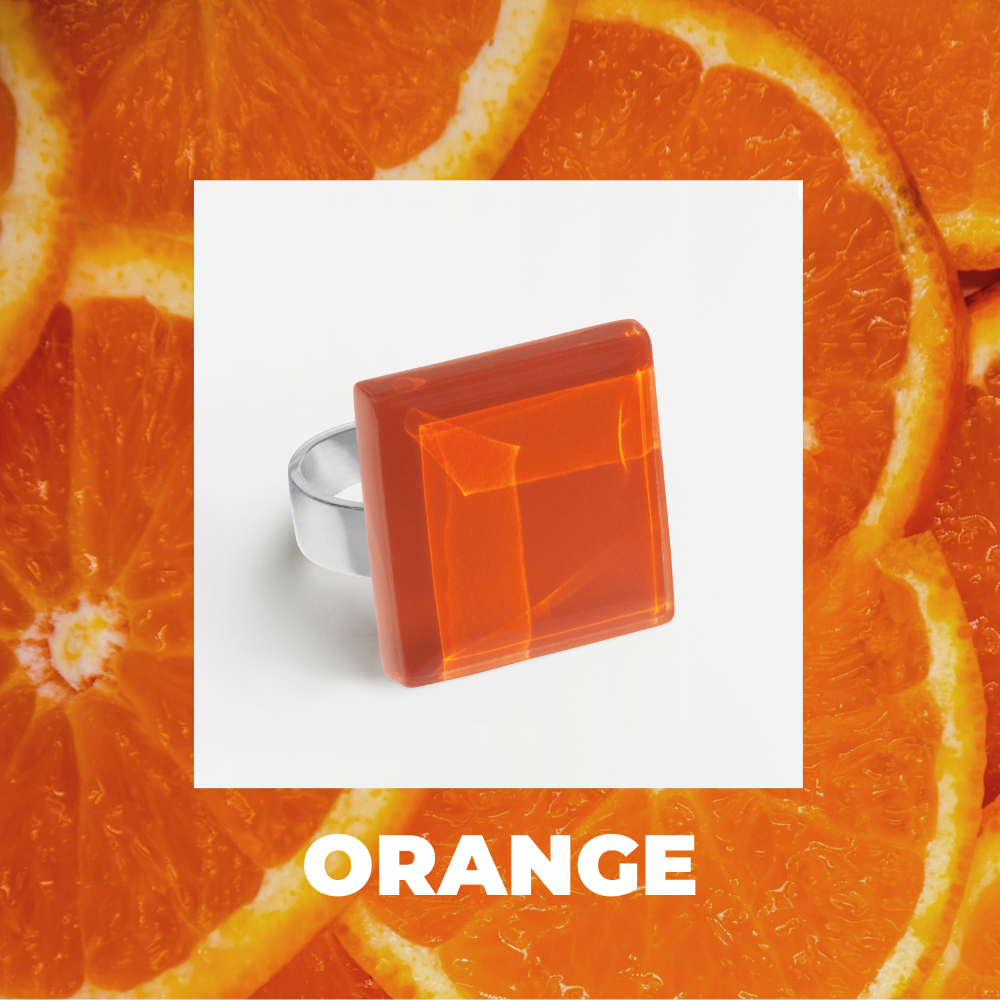 Foto von Statement ring with 20mm stone • adjustable size