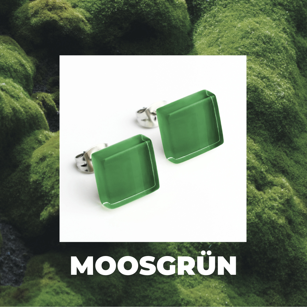 Foto von Kleine Ohrstecker aus Glas • 10mm