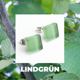 Foto von Small glass stud earrings • 10mm 