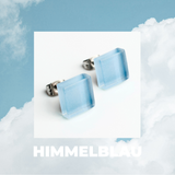 Foto von Small glass stud earrings • 10mm 