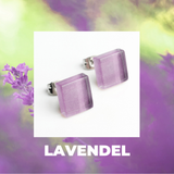 Foto von Small glass stud earrings • 10mm 