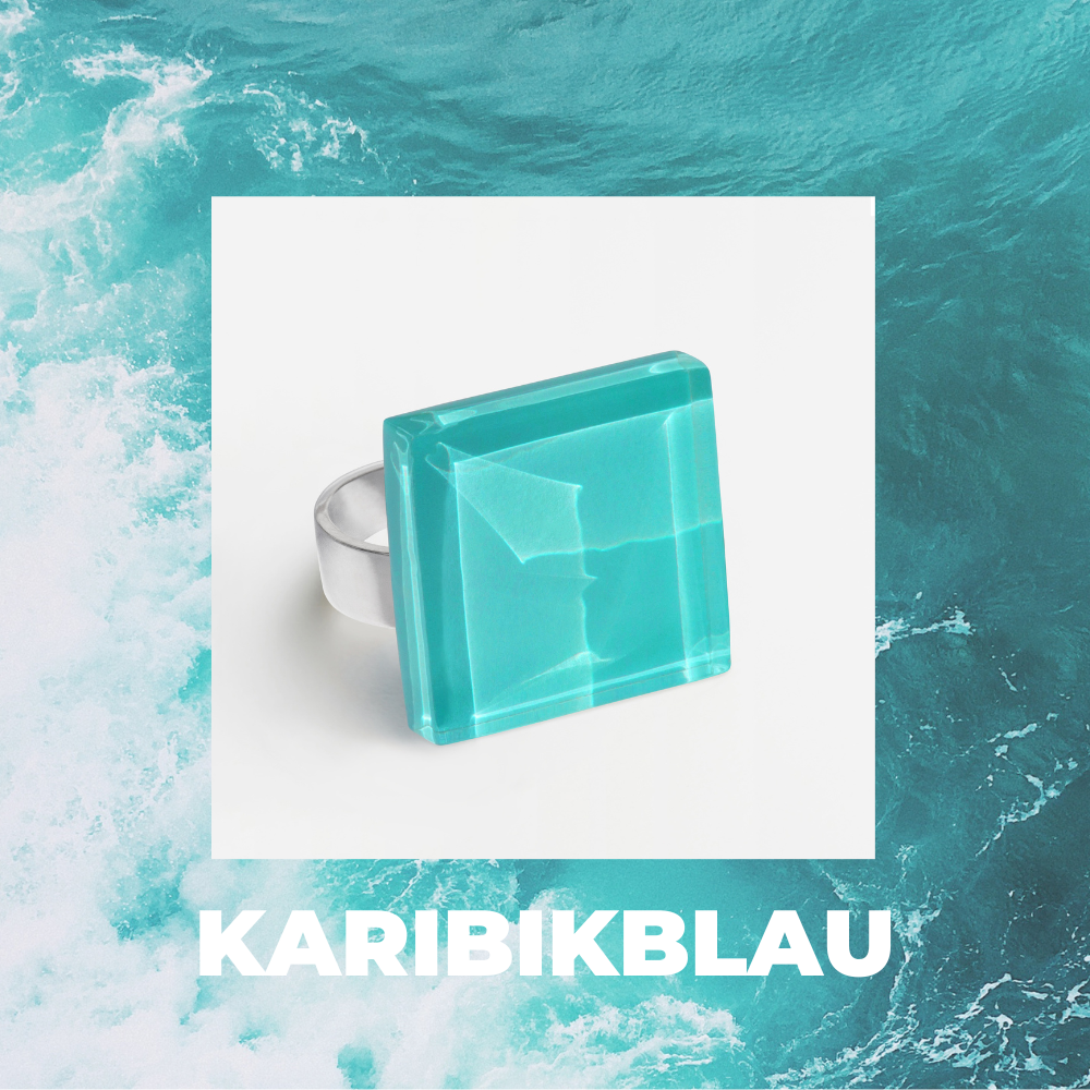 Foto von Statement ring with 20mm stone • adjustable size