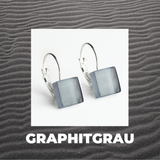 Foto von Geometrische Ohrringe aus Glas • 10mm