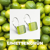 Foto von Geometrische Ohrringe aus Glas • 10mm