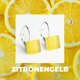 Foto von Geometrische Ohrringe aus Glas • 10mm