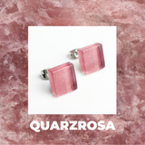 Foto von Small glass stud earrings • 10mm 