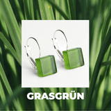 Foto von Geometrische Ohrringe aus Glas • 10mm