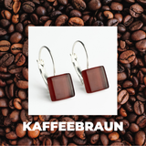 Foto von Geometrische Ohrringe aus Glas • 10mm