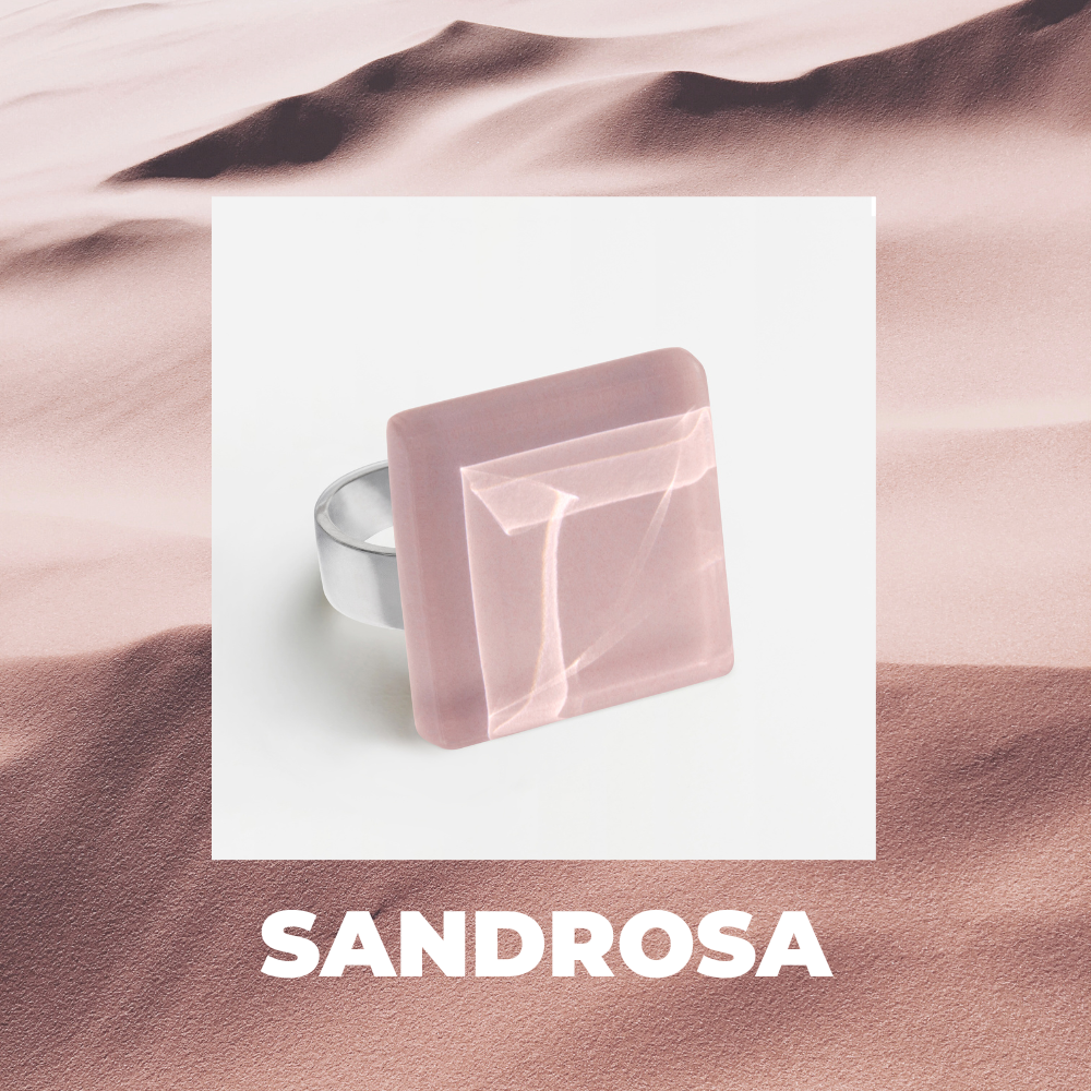 Foto von Statement ring with 20mm stone • adjustable size