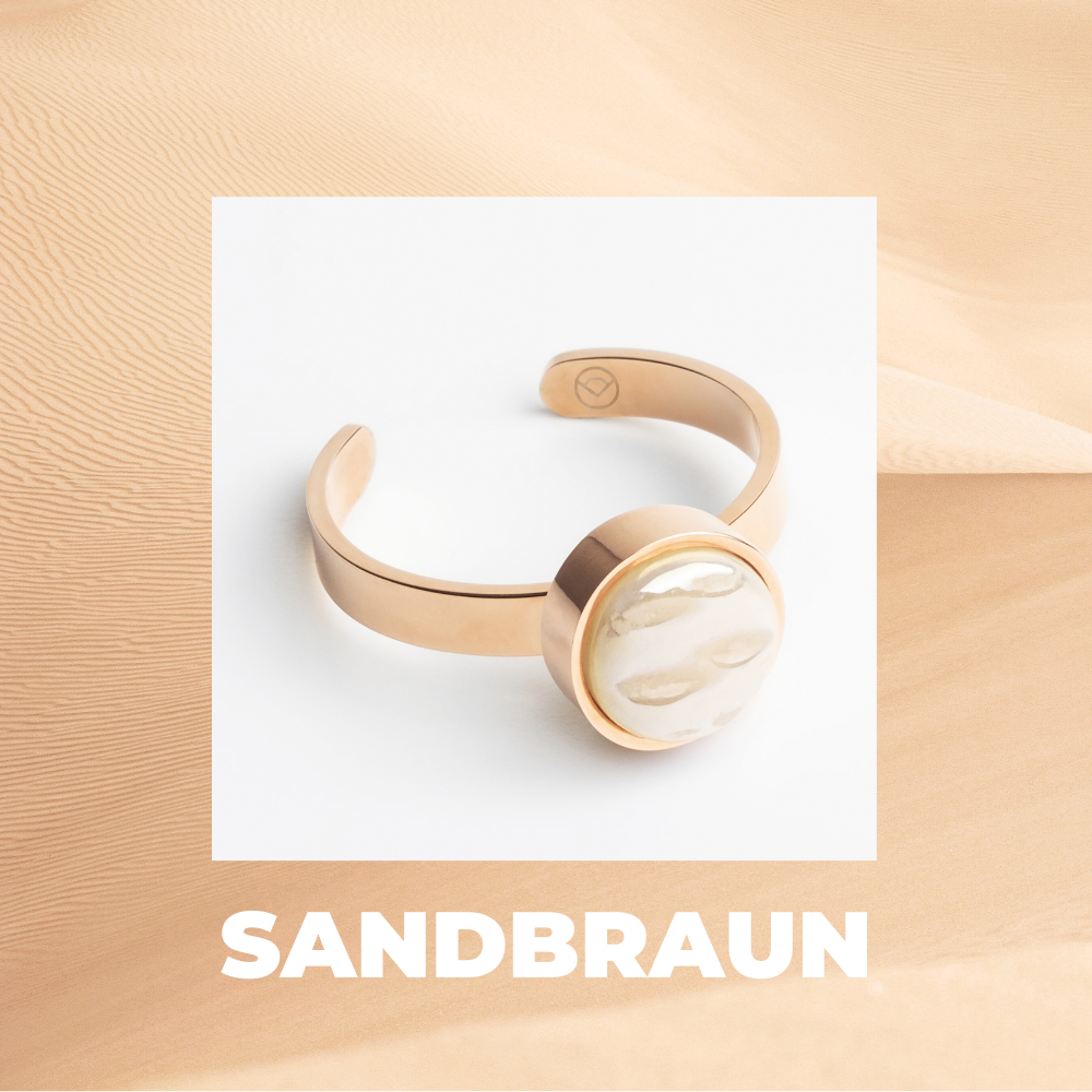Foto von Adjustable ring with stone • 8mm