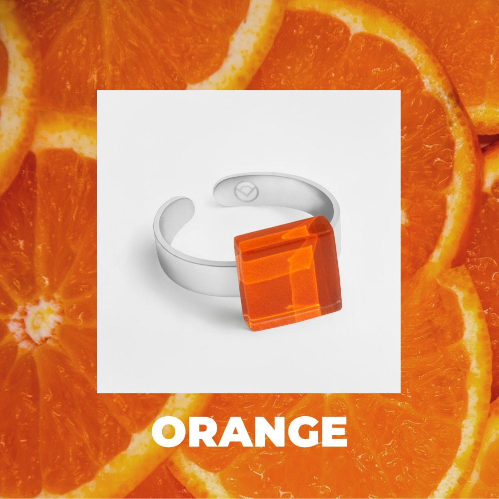 Foto von Small ring with 10mm stone • adjustable size