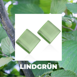 Foto von Statement Clip Ohrringe aus Glas • 20mm