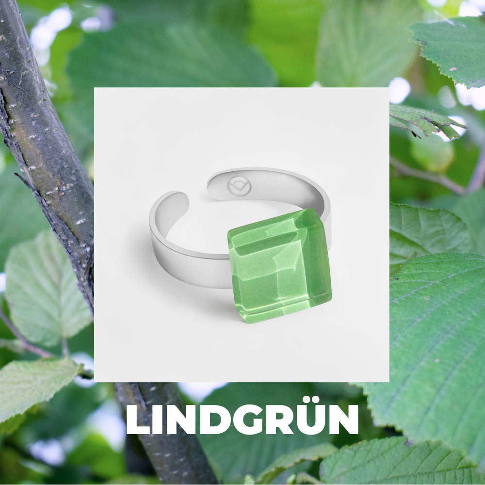 Foto von Small ring with 10mm stone • adjustable size