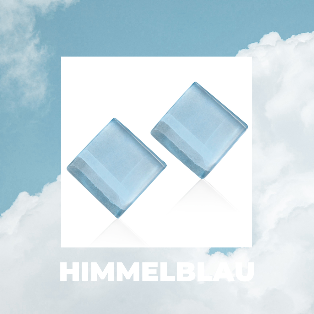 Foto von Statement Clip Ohrringe aus Glas • 20mm