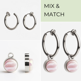 Foto von Ohrclip Creolen mit Einhänger • Mix & Match Ohrclips • 18mm Foto von Ohrclip Creolen mit Einhänger • Mix & Match Ohrclips • 18mm