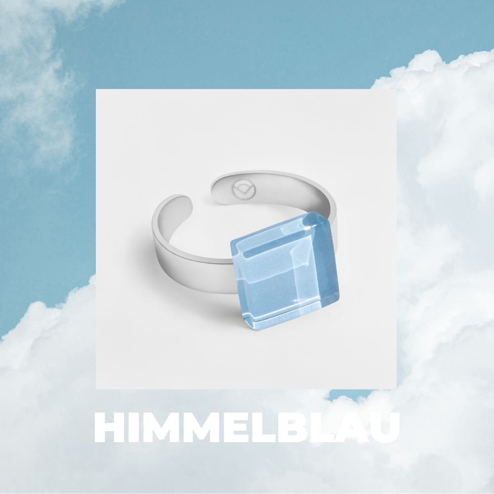 Foto von Small ring with 10mm stone • adjustable size