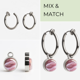 Foto von Ohrclip Creolen mit Einhänger • Mix & Match Ohrclips • 18mm