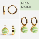 Foto von Creolen mit Anhänger  • Mix & Match Ohrringe • 12mm