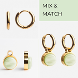 Foto von Creolen mit Anhänger  • Mix & Match Ohrringe • 12mm
