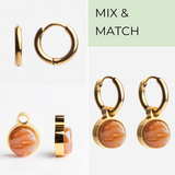 Foto von Creolen mit Anhänger  • Mix & Match Ohrringe • 12mm