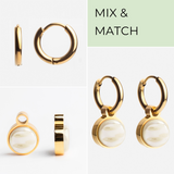 Foto von Creolen mit Anhänger  • Mix & Match Ohrringe • 12mm