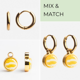 Foto von Creolen mit Anhänger  • Mix & Match Ohrringe • 12mm