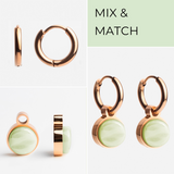 Foto von Hoop earrings with pendants • Mix & Match earrings • 12mm