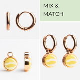 Foto von Hoop earrings with pendants • Mix & Match earrings • 12mm