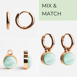 Foto von Hoop earrings with pendants • Mix & Match earrings • 12mm