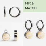 Foto von Creolen mit Anhänger  • Mix & Match Ohrringe • 12mm