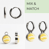 Foto von Creolen mit Anhänger  • Mix & Match Ohrringe • 12mm