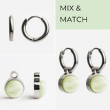 Foto von Creolen mit Anhänger  • Mix & Match Ohrringe • 12mm Foto von Creolen mit Anhänger  • Mix & Match Ohrringe • 12mm