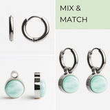 Foto von Creolen mit Anhänger  • Mix & Match Ohrringe • 12mm