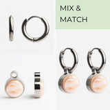 Foto von Creolen mit Anhänger  • Mix & Match Ohrringe • 12mm
