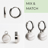 Foto von Creolen mit Anhänger  • Mix & Match Ohrringe • 12mm