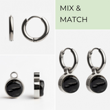 Foto von Creolen mit Anhänger  • Mix & Match Ohrringe • 12mm