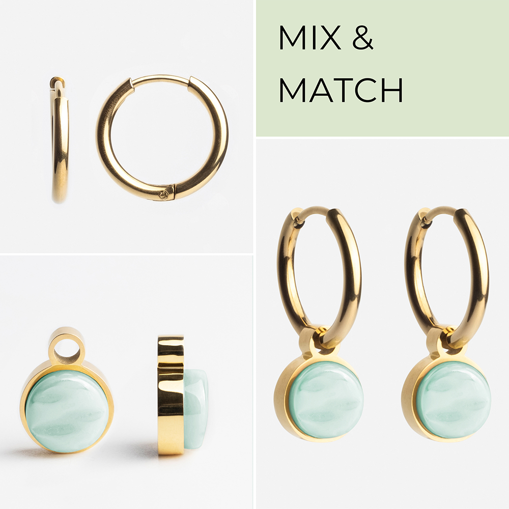 Foto von Creolen mit Charms  • Mix & Match Ohrringe • 16mm
