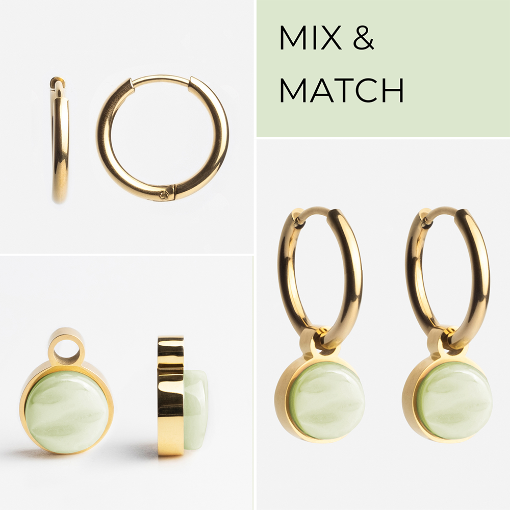 Foto von Creolen mit Charms  • Mix & Match Ohrringe • 16mm
