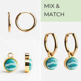 Foto von Creolen mit Charms  • Mix & Match Ohrringe • 16mm