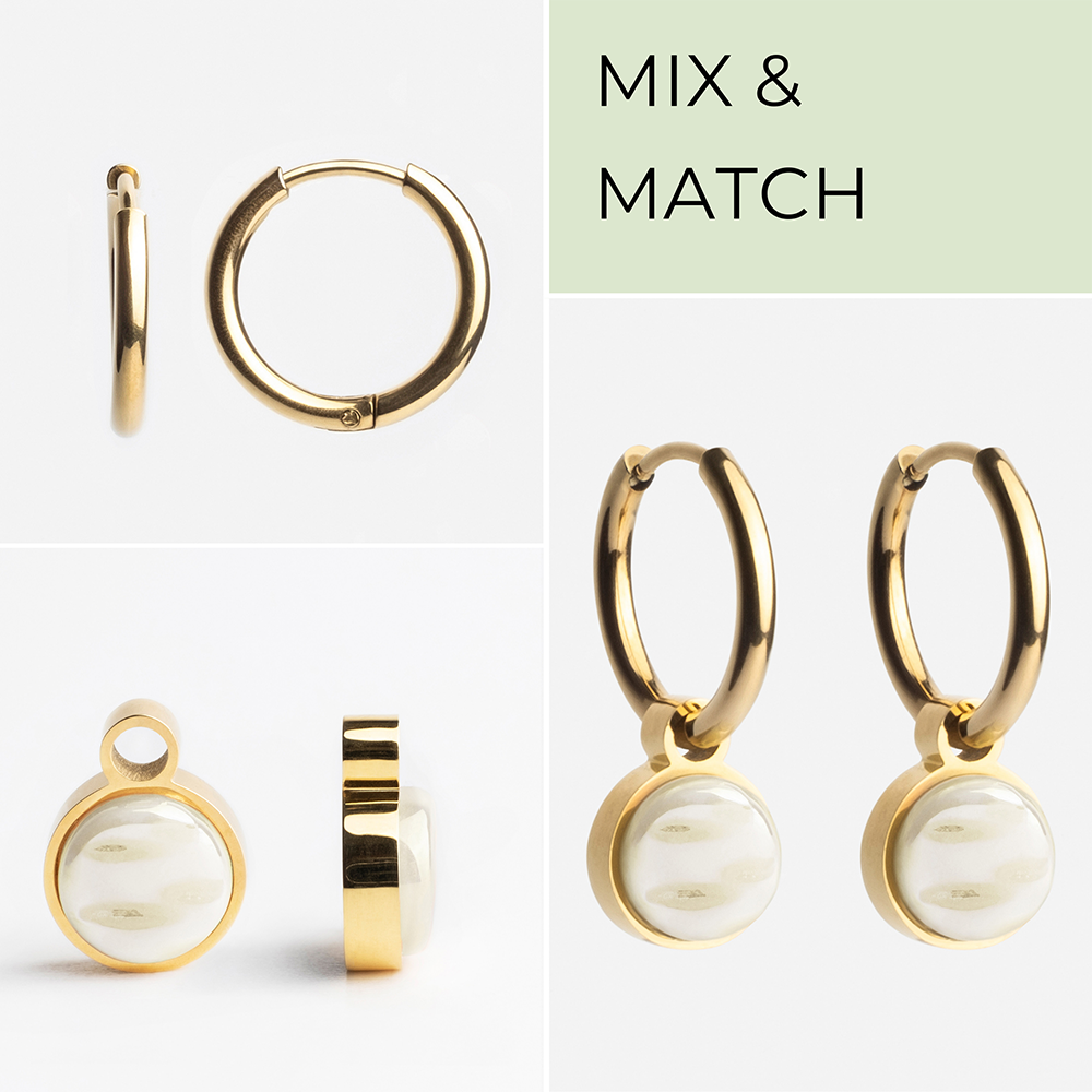 Foto von Creolen mit Charms  • Mix & Match Ohrringe • 16mm