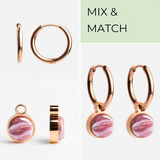 Foto von Hoop earrings with charms • Mix & Match earrings • 16mm