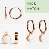 Foto von Hoop earrings with charms • Mix & Match earrings • 16mm